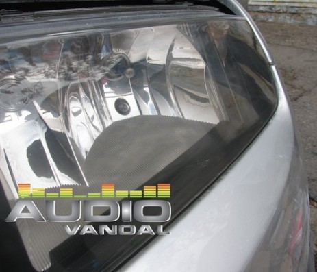 Полирани фарове на Skoda Fabia